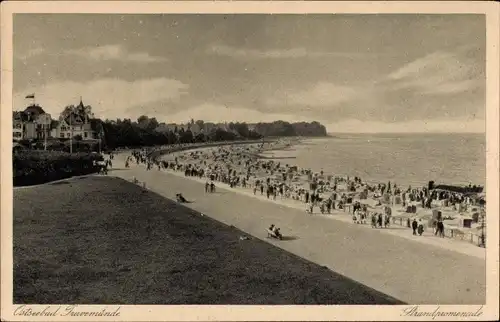 Ak Ostseebad Travemünde Lübeck, Strandpromenade