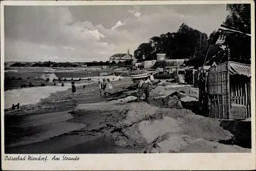 Ak Ostseebad Niendorf Timmendorfer Strand, Strandleben