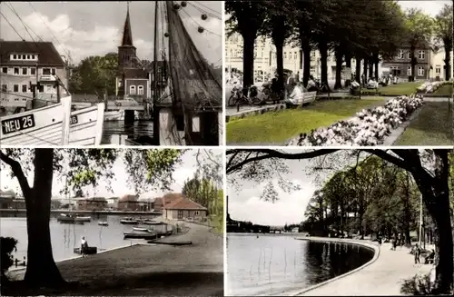 Ak Neustadt in Holstein, Markt, Hafen, Jungfernstieg