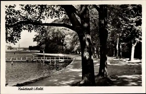 Ak Neustadt in Holstein, Seebrücke