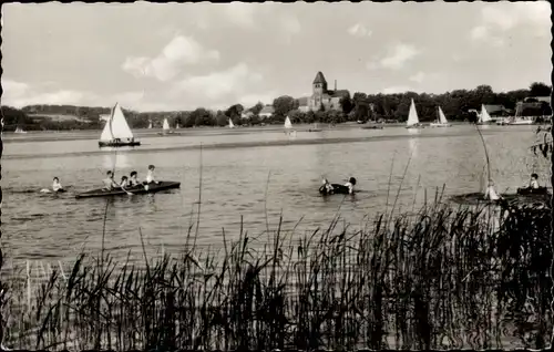 Ak Ratzeburg im Herzogtum Lauenburg, Ratzeburger See, Segelboot