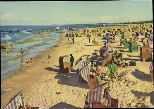 Ak Ostseebad Heringsdorf auf Usedom, Strand