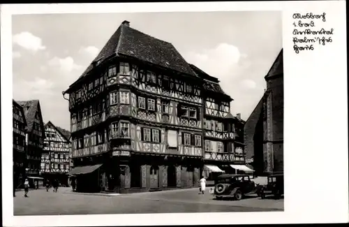 Ak Mosbach am Odenwald, Palm'sches Haus, Marktplatz