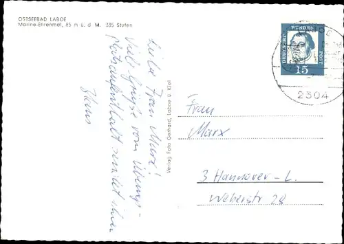 Ak Ostseebad Laboe, Marine Ehrenmal