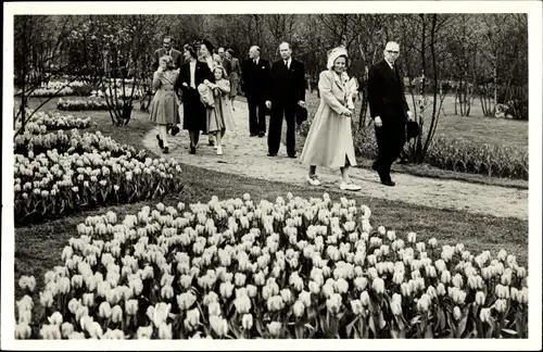 Ak Königin Juliana der Niederlande, Blumenausstellung, Lisse 1950