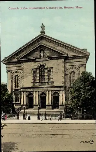 Ak Boston Massachusetts USA, Kirche der Unbefleckten Empfängnis