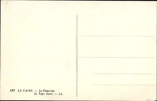 Ak Kairo Kairo Ägypten, Prozession des Heiligen Teppichs