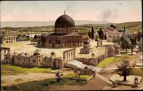 Ak Jerusalem Israel, Salomos Tempelplatz