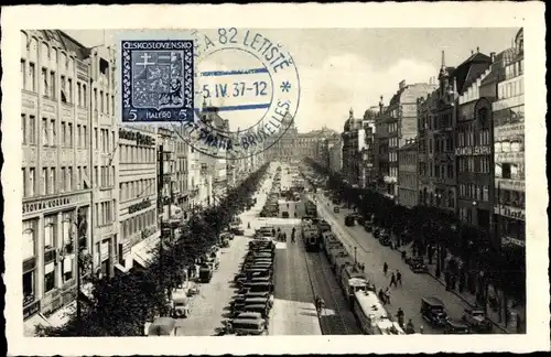 Ak Praha Prag Tschechien, Wenzelsplatz