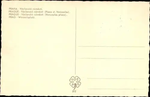 Ak Praha Prag Tschechien, Wenzelsplatz