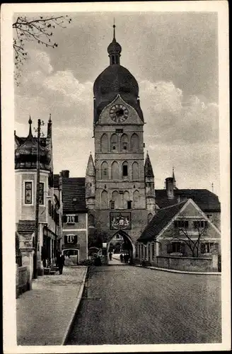 Ak Erding in Oberbayern, Blick zum Tor