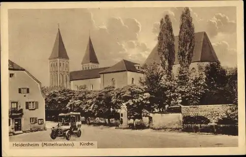 Ak Heidenheim am Hahnenkamm Mittelfranken, Kirche