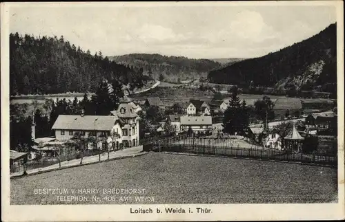 Ak Loitsch Weida in Thüringen, Teilansicht