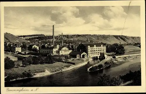 Ak Gemmrigheim am Neckar, Teilansicht
