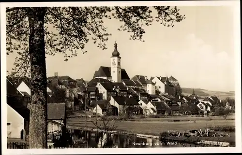 Ak Neunburg vorm Wald Oberpfalz, Teilansicht, Kirche