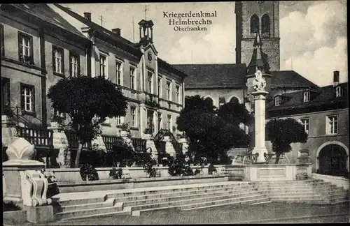Ak Helmbrechts in Oberfranken, Kriegerdenkmal