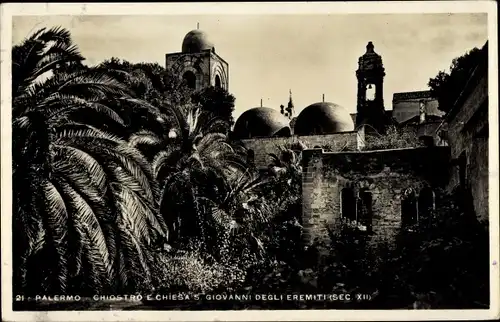 Ak Palermo Sizilien Sicilia Italien, Chiesa di S. Giovanni degli Eremiti