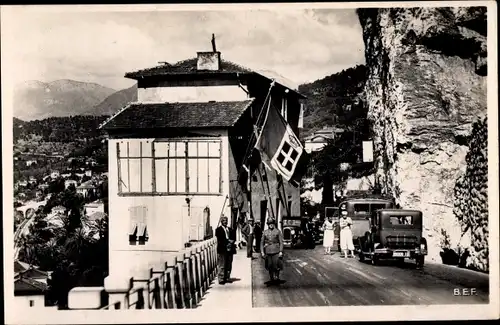 Ak Grimaldi di Ventimiglia Liguria, Ponte San Luigi, Frontiera Italo Francese