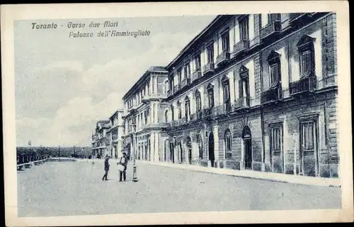 Ak Tarent Taranto Puglia, Corso due Mori, Palazzo dell'Ammiragliato