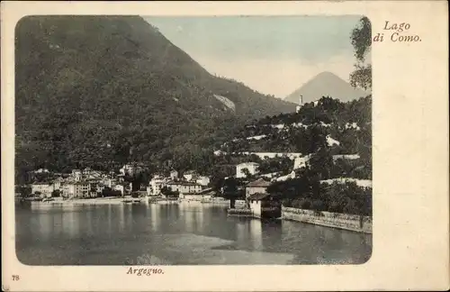 Ak Argegno Lombardia Italien, Lago di Como