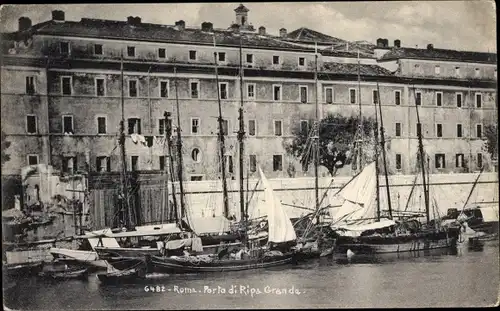 Ak Roma Rom Lazio, Porto di Ripa Grande