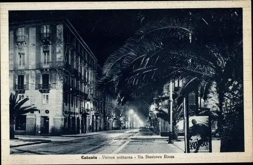 Ak Catania Sicilia, Via Stesicoro Etnea