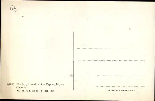 Ak Catania Sicilia, Via Stesicoro Etnea