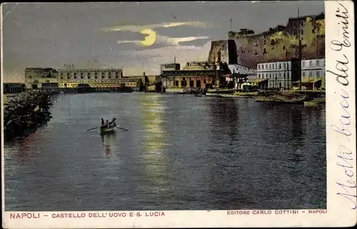 Ak Napoli Neapel Campania, Castello dell'Uovo Lucia