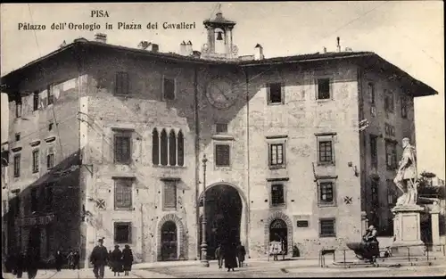 Ak Pisa Toscana, Palazzo dell'Orologio, Piazza dei Cavalieri
