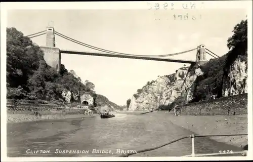 Ak Bristol Südwestengland, Clifton Suspension Bridge