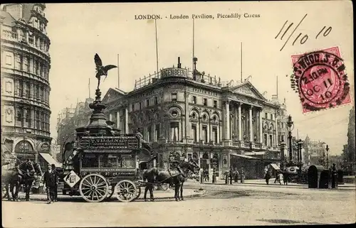 AK London City, London Pavillon, Piccadilly Circus