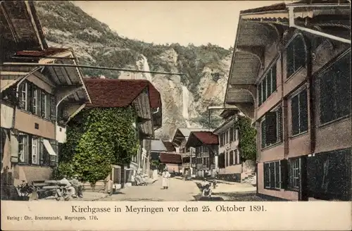 Ak Meyringen Meiringen Kanton Bern, Kirchgasse