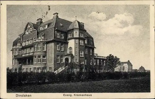 Ak Dinslaken am Niederrhein, Evang. Krankenhaus