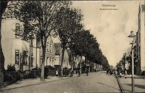 Ak Oldenburg im Großherzogtum Oldenburg, Nadorsterstraße