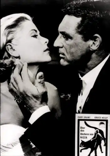 Foto Schauspieler Grace Kelly und Cary Grant, Filmszene Über den Dächern von Nizza, Pressefoto