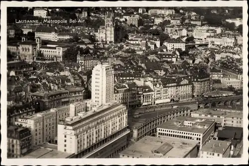 Ak Lausanne Kanton Waadt, Vue aerienne