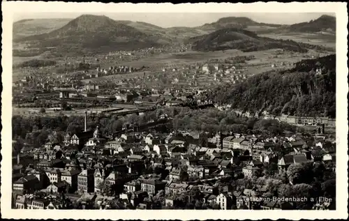 Ak Podmokly Bodenbach Děčín Tetschen an der Elbe Region Aussig, Totalansicht