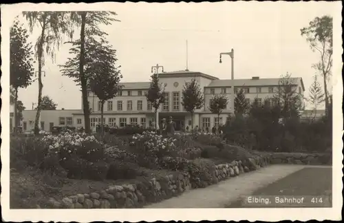 Ak Elbląg Elbing Westpreußen, Bahnhof