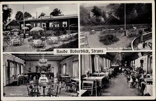 Ak Pstrąże Strans Kreis Bunzlau Niederschlesien, Baude Boberlick, Gaststätte