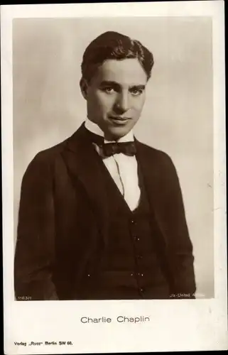 Ak Schauspieler Charlie Chaplin, Portrait