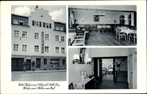 Ak Selb im Fichtelgebirge Oberfranken, Hotel Schmidt, Restaurant