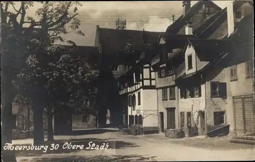 Foto Ak Meersburg am Bodensee, Obere Stadt