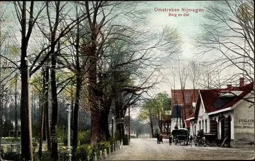 Ak Berg en Dal Gelderland Niederlande, Straßenpartie