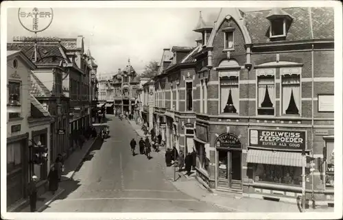 Ak Apeldoorn Gelderland, Hoofdstraat, Reklame Bayer, Edelweiss Zeepoeder