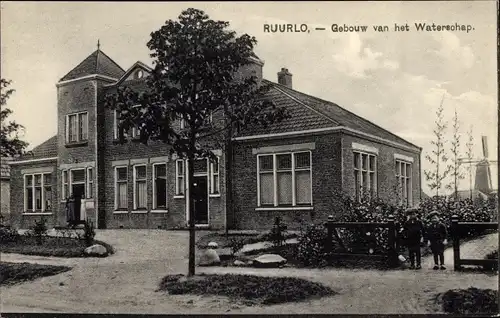 Ak Ruurlo Gelderland, Gebäude der Wasserbehörde