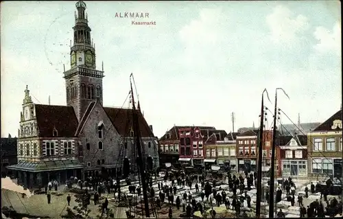 Ak Alkmaar Nordholland Niederlande, Kaasmarkt