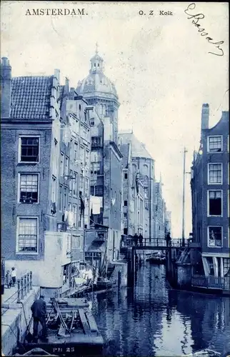 Ak Amsterdam Nordholland Niederlande, O. Z. Kolk