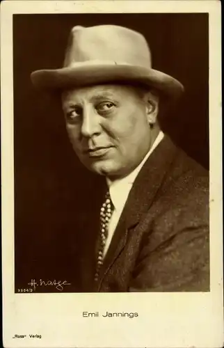 Ak Schauspieler Emil Jannings, Portrait