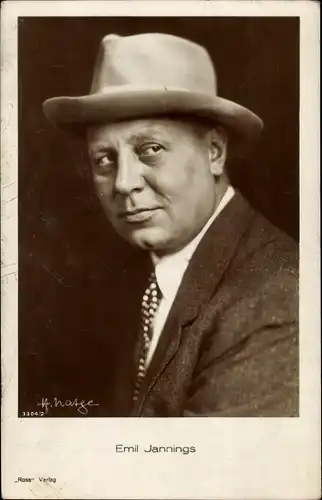 Ak Schauspieler Emil Jannings, Portrait