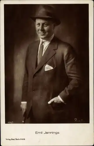 Ak Schauspieler Emil Jannings, Portrait
